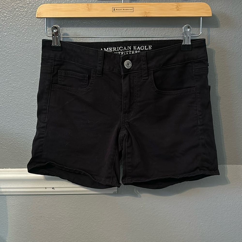 American Eagle black stretch shorts #444